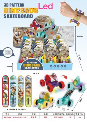 ZABAWKA DESKOROLKA BRANSOLETKA GUMOWE AUTKO Z NAPĘDEM 6784527