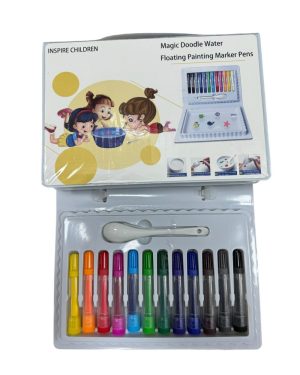 Magiczne Markery do Rysowania na Wodzie Wodne Mazaki Pisaki Dwustronne x 12 6785202