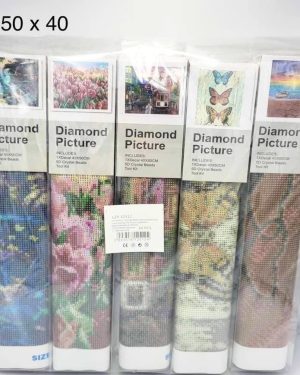 HAFT DIAMENTOWY OBRAZ DIAMENTOWA MOZAIKA ZESTAW 5D 50X40CM 6785213