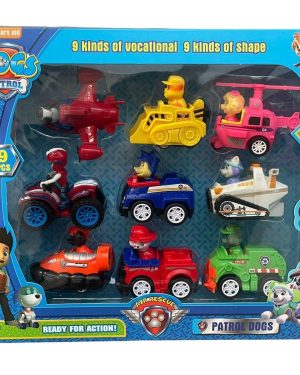 ZESTAW 9SZT PSI PATROL FIGURKI AUTKA 6785780