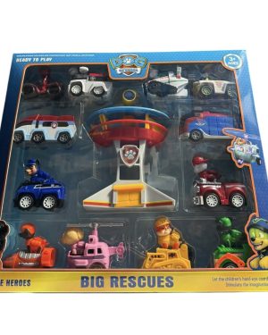 PSI PATROL BAZA WIEŻA + 12 AUTEK Z NAPĘDEM FIGURKI ZESTAW 6785825