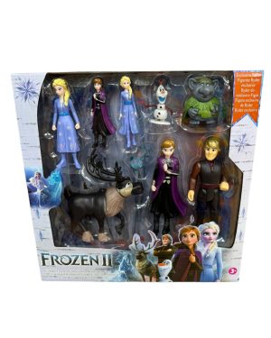 FROZEN ZESTAW 9 FIGUREK TORT KRAINA LODU ELSA OLAF 6785837