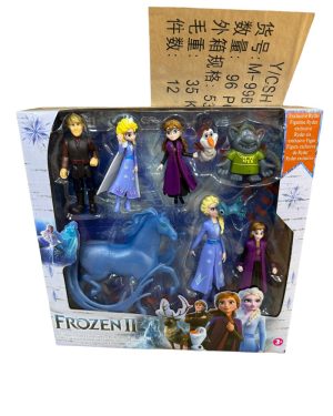 FROZEN ZESTAW 9 FIGUREK TORT KRAINA LODU ELSA OLAF 6785838