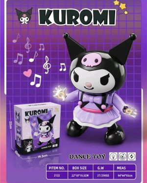 INTERAKTYWNY KUROMI CHODZI GRA MUZYKA MELODIA TAŃCZY ŚWIECI 30cm 6785909