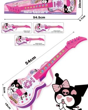 GITARA ROCKOWA DZIECI ŚWIECI GRA STRUNY INSTRUMENT KUROMI 6785911
