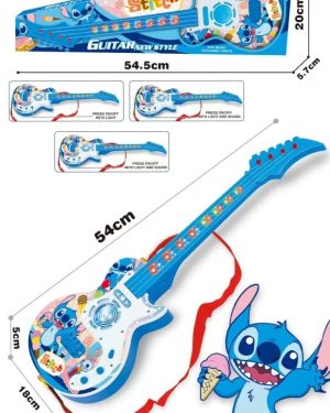 GITARA ROCKOWA DZIECI ŚWIECI GRA STRUNY INSTRUMENT STITCH 6785912