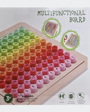 TABLICZKA MNOŻENIA DO 100 NAUKA LICZENIA DREWNO 6786006