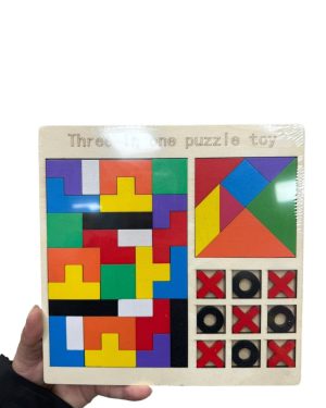 Toys Zestaw 3 gier logicznych - Tetris _ Kółko i Krzyżyk _ Tangram 6786007