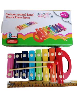 KOLOROWE CYMBAŁKI MUZYCZNE DREWNIANE 6786069