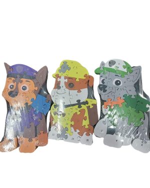Puzzle Edukacyjne Drewniane Psi Patrol Chase 6786072
