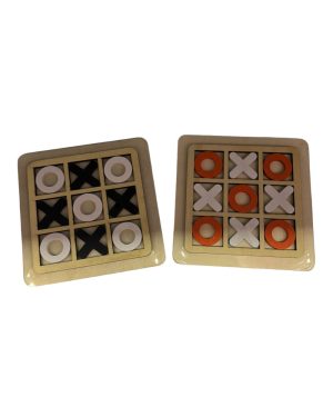 GRA KÓŁKO I KRZYŻYK DREWNIANA ZABAWKA DLA DZIECI LOGICZNA ZABAWKI DREWNIANE 6786074