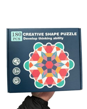ZABAWKA DREWNIANA CREATIVE SHAPE PUZZLE 6786077