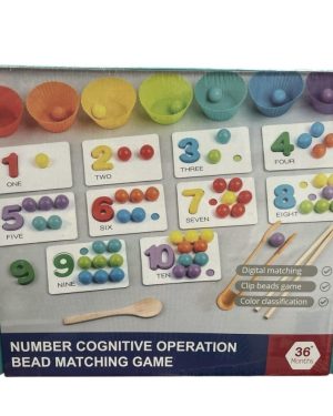 Drewniana układanka- kulki_ cyferki 6786115