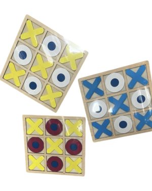 DREWNO kółko i krzyżyk GRA strategia sport rozwój ZABAWA LOGICZNA EDU 6786122