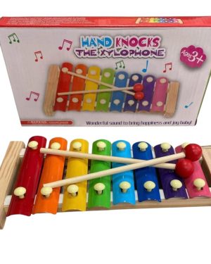 ZABAWKA EDULACYJNA DLA DZIECI NIEMOWLĄT KOLOROWE DREWNIANE CYMBAŁKI PREZENT 6786133