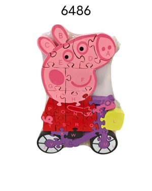 ZABAWKA Puzzle świnka 6786141