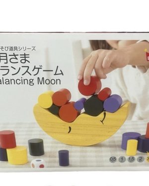 Drewniane gra zręcznościowa balansujący księżyc 6786147
