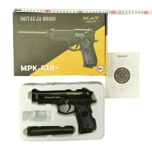 C18+_ Pistolet metalowy na kulki (BEZ KULEK) _ 6786381