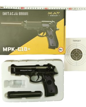 C18+_ Pistolet metalowy na kulki (BEZ KULEK) _ 6786381