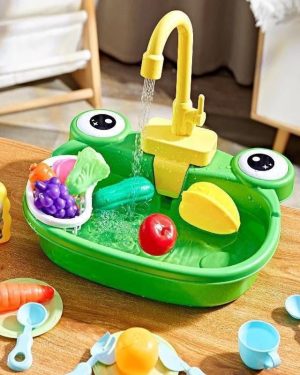 ZLEWOZMYWAK DLA DZIECI KRAN LECI WODA + AKCESORIA 6786384