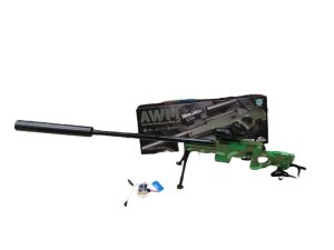 ZABAWKA PISTOLET NA BATERIA KULKI ZELOWE 6786535