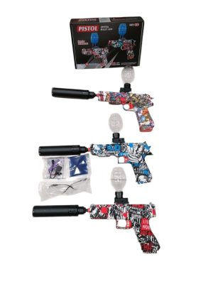 ZABAWKA PISTOLET NA BATERIA KULKI ZELOWE 6786536