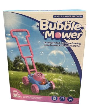 KOSIARKA PUSZCZAJĄCA BAŃKI NA BATERIE Różowa 6786747