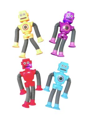 ZABAWKI RURKI TUBY ROBOT Z PRZYSSAWKA led 6787655