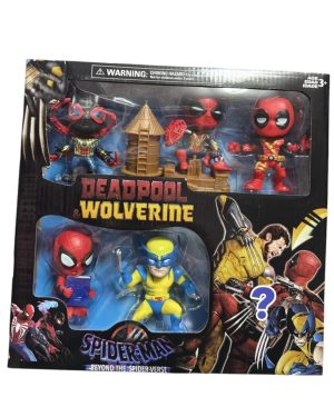 Figurki DEADPOOL Wolverine SPIDER MAN + akcesoria 6789735