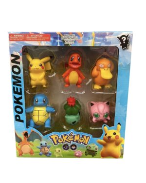 ZESTAW 6SZT FIGURKI POKEMON 6789887