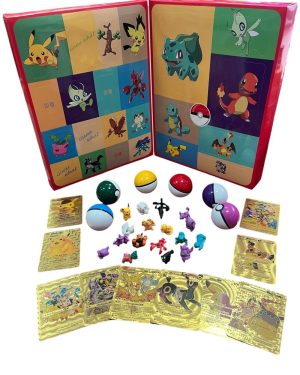 ZESTAW  Pudełko Prezentowe Pokemon Pikachu 24 okienka + Gratis Karty 6789938