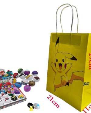 ZESTAW  KULA FIGURKI POKEMON 12PCS + 1 TOREBKI 6789940