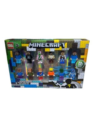 MINECRAFT FIGURKI 12 SZTUK AKCESORIA ZESTAW 6789952