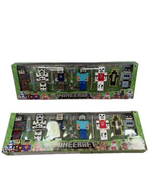 Minecraft zestaw figurek bohaterowie Steve Batman Superman Spiderman 6789971