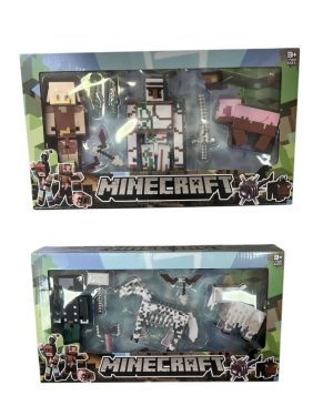 FIGURKI MINECRAFT MIECZ KILF KOŃ STEVE GOLEM ZOMBI 6790010