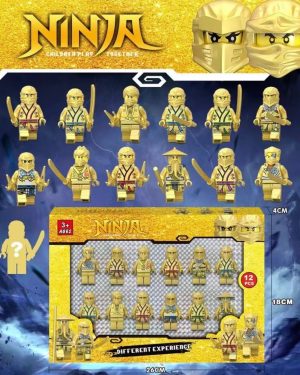 ZESTAW FIGURKI KLOCKI Ninjago 12szt AKCESORIA ZESTAW KLOCKI 6790021