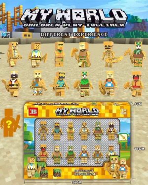 Ludziki FIGURKI KLOCKI MINECRAFT 12szt AKCESORIA ZESTAW KLOCKI 6790022