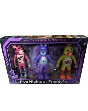 ZESTAW 3 SZT FIGURKI FIGUREK FNAF FIVE DAY'S AT FREDDY'S 6790137
