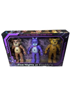 ZESTAW 3 SZT FIGURKI FIGUREK FNAF FIVE DAY'S AT FREDDY'S 6790138