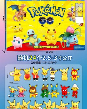 ZESWTAW KALENDARS FIGURKI POKEMON 24PCS 6790379