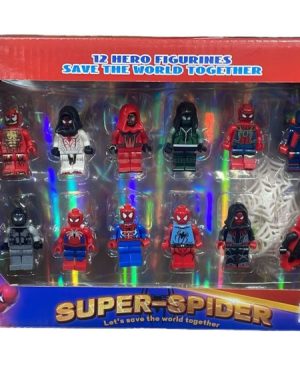 ZESTAW 12 SZT  FIGURKI SUPER-SPIDER 6790476