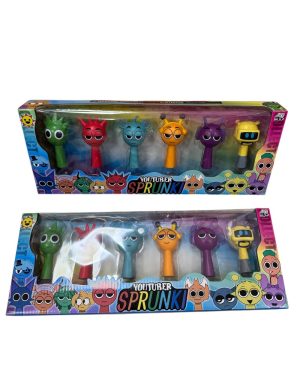 ZESTAW  FIGURKI 6 SZTUK Sprunki Gra 6790495