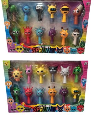 FIGURKI SPRUNKI ZESTAW FIGUREK SPRUNKI SUPER JAKOŚĆ KARTONIK 12 Sztuk 6790580