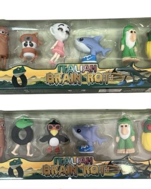 FIGUREK BRAINROT TUNG TUNG TUNG TRALALERO TRALALA 3D-Printed ZESTAW 6 SZTUK 6790788