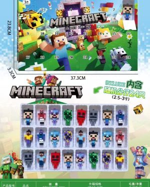 KALENDARZ ADWENTOWY MINECRAFT 24 figurki breloczki 6790893