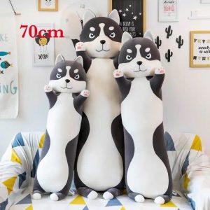 DŁUGI PIES MASKOTKA PODUSZKA PLUSZAK HUSKY 70 CM 6791005