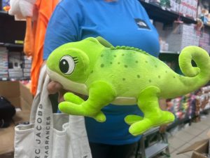 Maskotka pluszowy kameleon 30 cm zielony 6791453