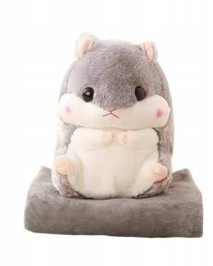 PRZYTULANKA PLUSZAK PODUSZKA KOC CHOMIK_unisex 6791481