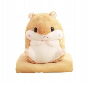 PRZYTULANKA PLUSZAK PODUSZKA KOC CHOMIK_unisex 6791482