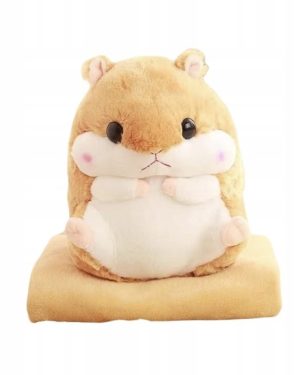 PRZYTULANKA PLUSZAK PODUSZKA KOC CHOMIK_unisex 6791482